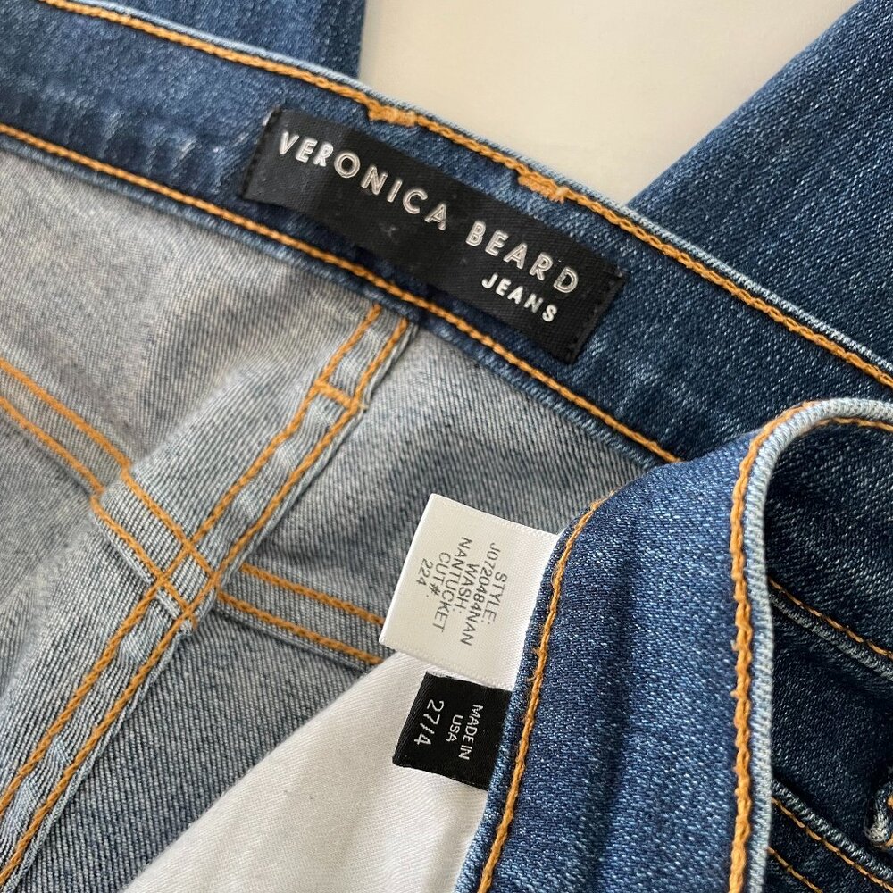 veronica beard Skinny Jeans in Size 27, button zip.